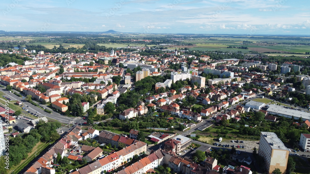 Bird view on historic crown city Litoměřice (Leitmeritz) Bird view on historic crown city Litoměřice (Leitmeritz)