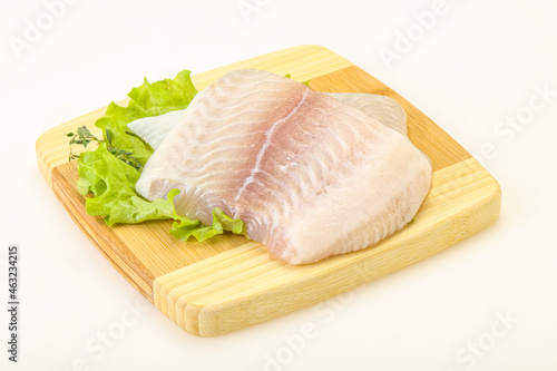 Raw pangasius fillet for cooking