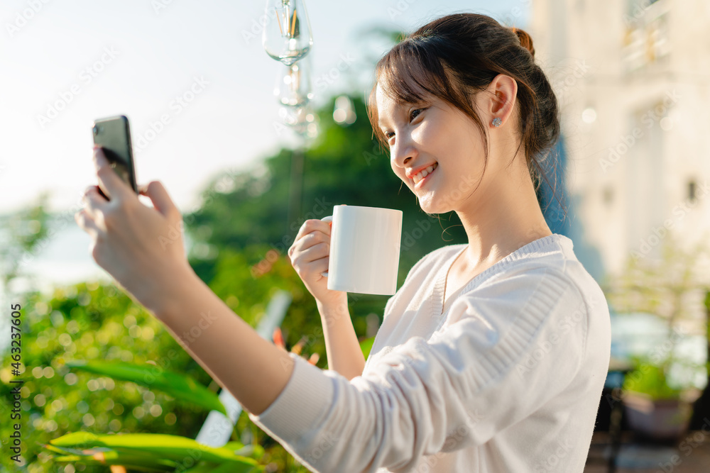 portrait of beautiful asian woman, early morning, portrait of beautiful asian woman, early morning,