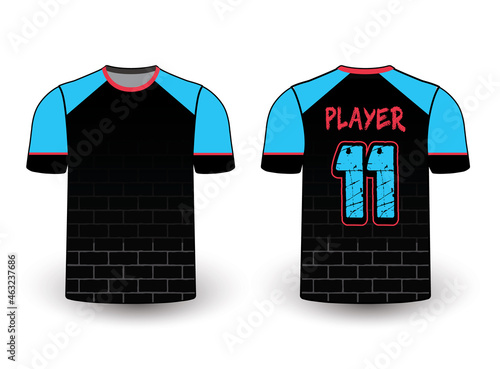 Sports gear template mockup perfect fit for all sports. The designs that go on casual wear, shirts, fashions apparel, and all kinds of team uniform