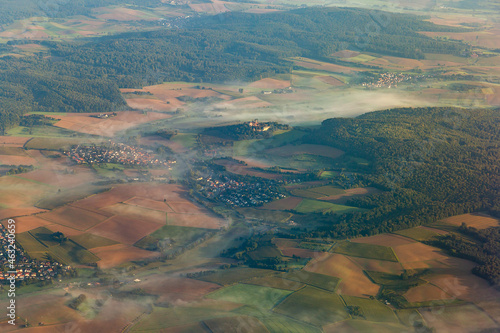 View from the plane to the castle in Germany  © Alicja Wójcik