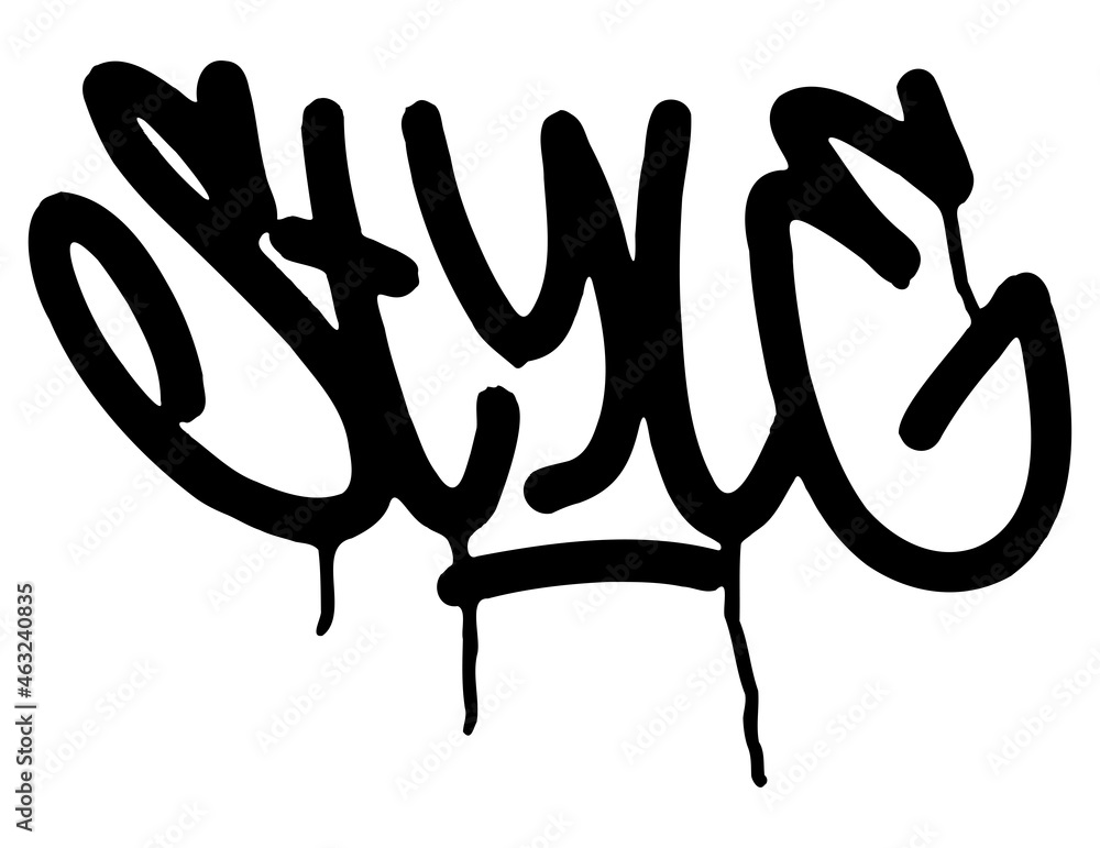 inhoud Specialiseren opslag Black graffiti tag lettering ink drips marker ink paint Stock Vector |  Adobe Stock