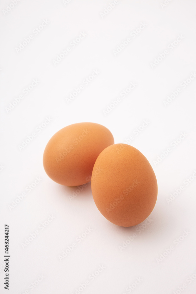 eggs on the white background eggs on the white background
