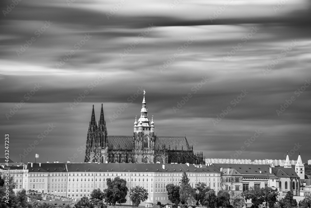 View of Prague Castle from Petrin Hill