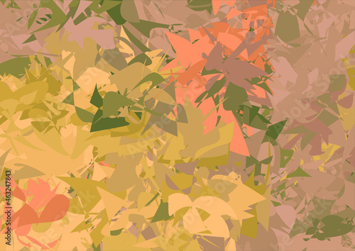 The feeling of a warm colorful autumn. Abstract image .3d.