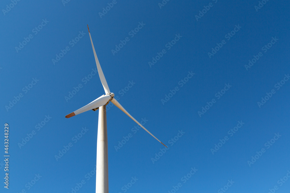 Renewable energy wind turbine placed on the high windward point of the mountain. Renewable energy wind turbine placed on the high windward point of the mountain.