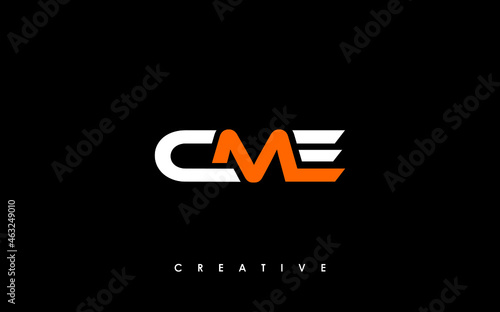 CME Letter Initial Logo Design Template Vector Illustration photo