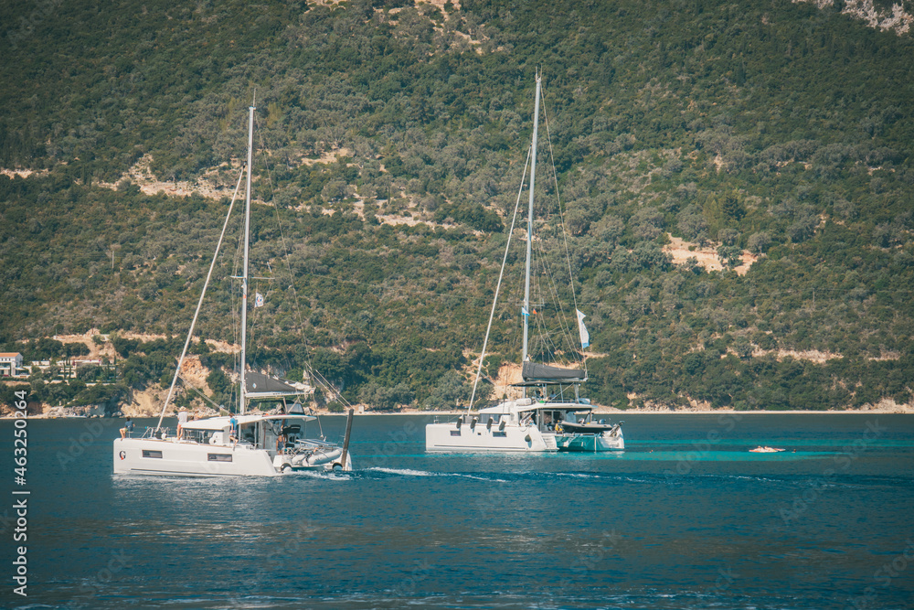 Travel around Greece yachts in Ionic Sea