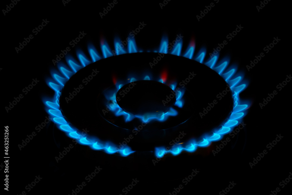 gas stove burner blue flame inflation rising energy prices gas stove burner blue flame inflation rising energy prices