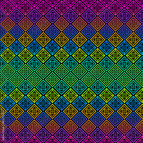 abstract seamless bright geometric pattern