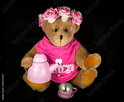 teddy bear with a toy