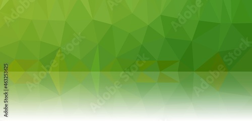 abstract green background with triangles