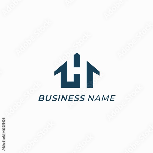 logo design home and letter H
