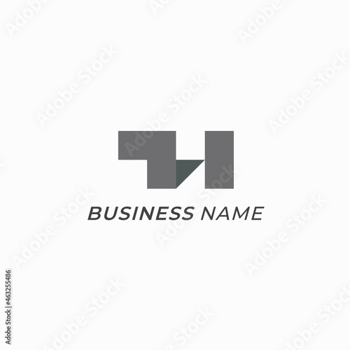 logo design vector letter h