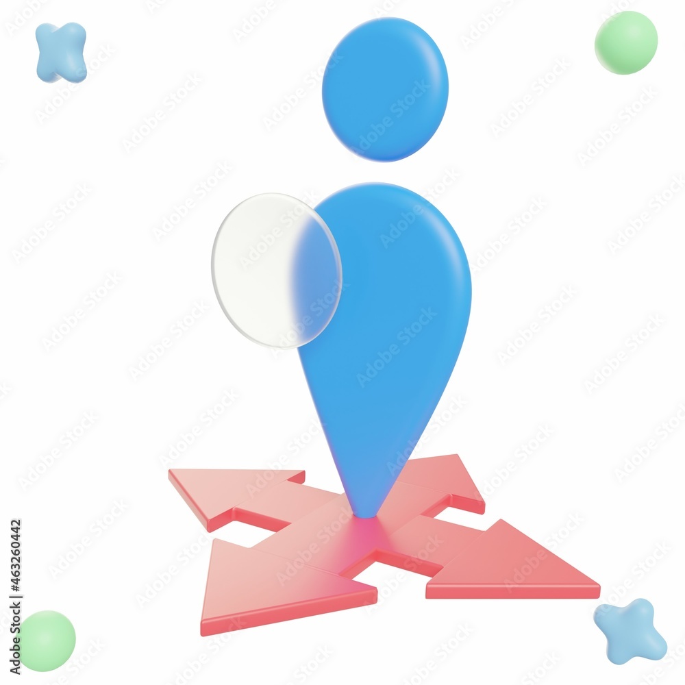 Obraz premium 3D Strategy - Business and Finance Icon or Illustration Pack