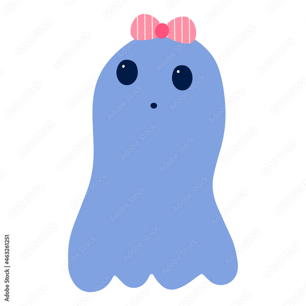 Halloween cute baby ghost hand-drawn illustration Halloween cute baby ghost hand-drawn illustration