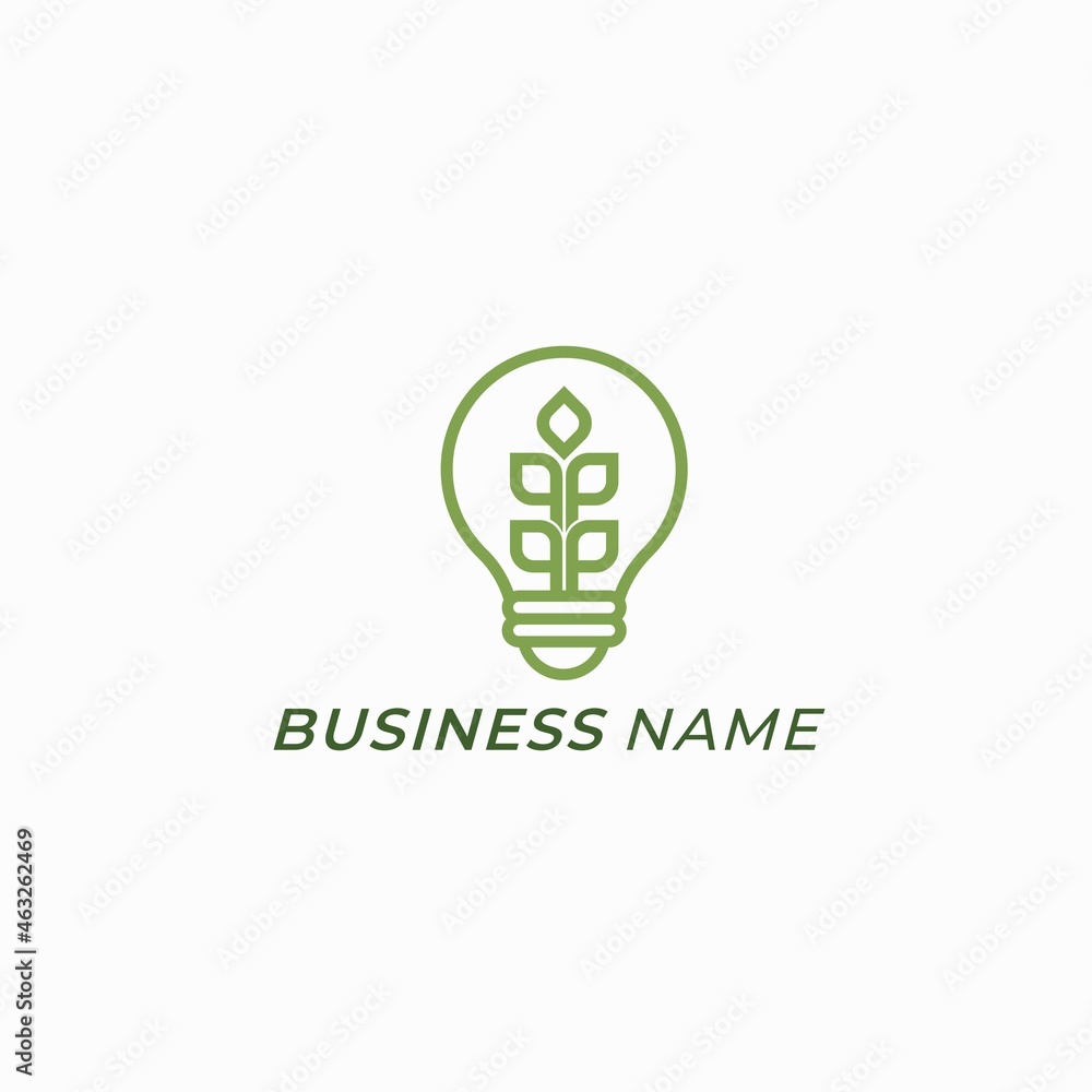 logo design creative leaf and bulb logo design creative leaf and bulb