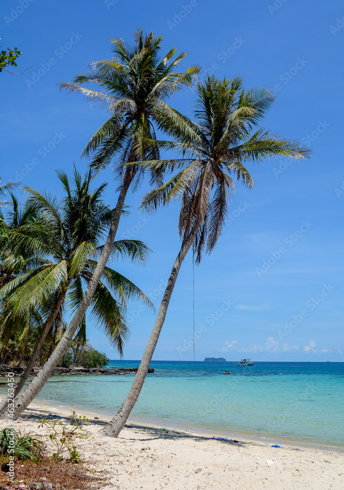 Beautiful blue sea on Phu Quoc Island, Vietnam