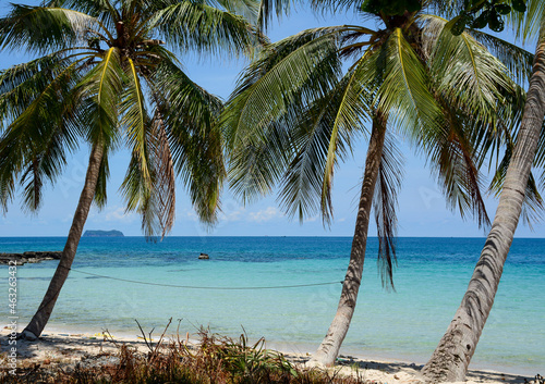 Beautiful blue sea on Phu Quoc Island, Vietnam