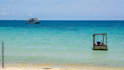 Beautiful blue sea on Phu Quoc Island, Vietnam