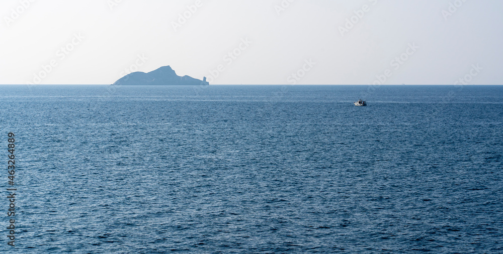 blueseascape in sparkling backlit in the italiean mediterranean sea blueseascape in sparkling backlit in the italiean mediterranean sea