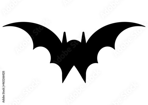 ngi1304 NewGraphicIcon ngi - german: Fledermaus Symbol . english: bat flight icon . DIN A4 g10779