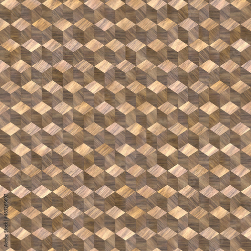 cube wood parquet diffuse Map texture. Seamless Texture.