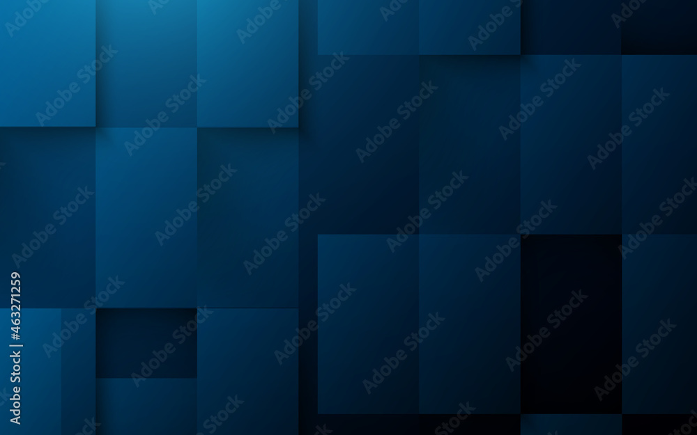 Abstract blue square shape with futuristic and technology concept background. Vector illustration Abstract blue square shape with futuristic and technology concept background. Vector illustration