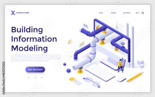 Isometric Vector Modern Template