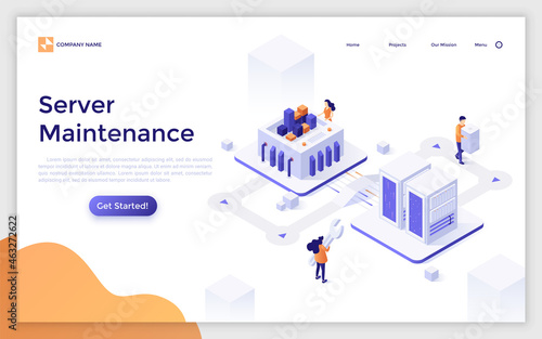 Isometric Vector Modern Template