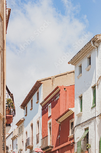 Ciudad pueblo antigua medieval vintage retro colores