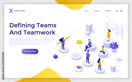 Isometric Vector Modern Template
