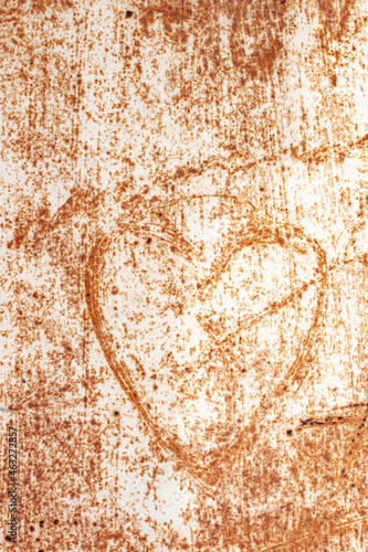 Corazón amor con textura y desgastado 