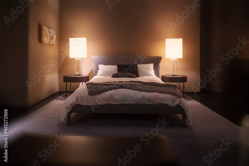 Bedroom in hotel photo