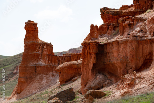 Red Fairy Chimneys Valley in Narman county of Erzurum province in eastern Turkey.