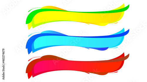 Vector  lower third or television news bar design template isolated.