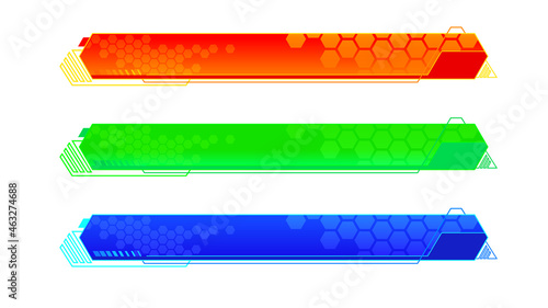 Vector  lower third or television news bar design template isolated...