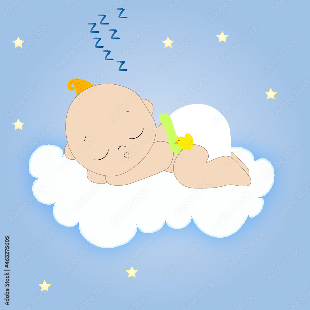 baby sleeping on the cloud baby sleeping on the cloud