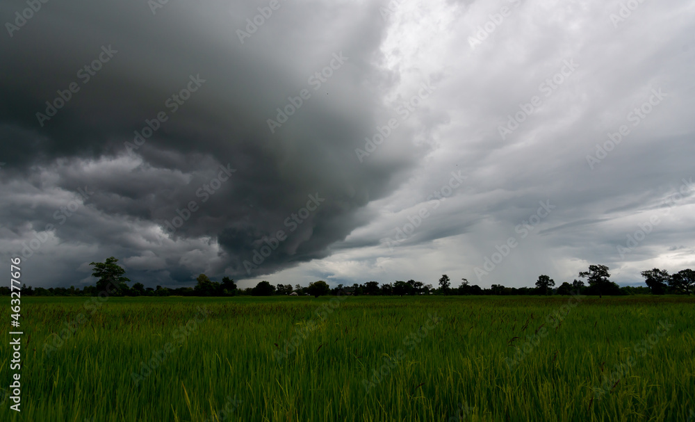 Dark Floor Background with Dramatic Sky and Scenic Clouds Panoramic Horizon Scene. Dark Floor Background with Dramatic Sky and Scenic Clouds Panoramic Horizon Scene.