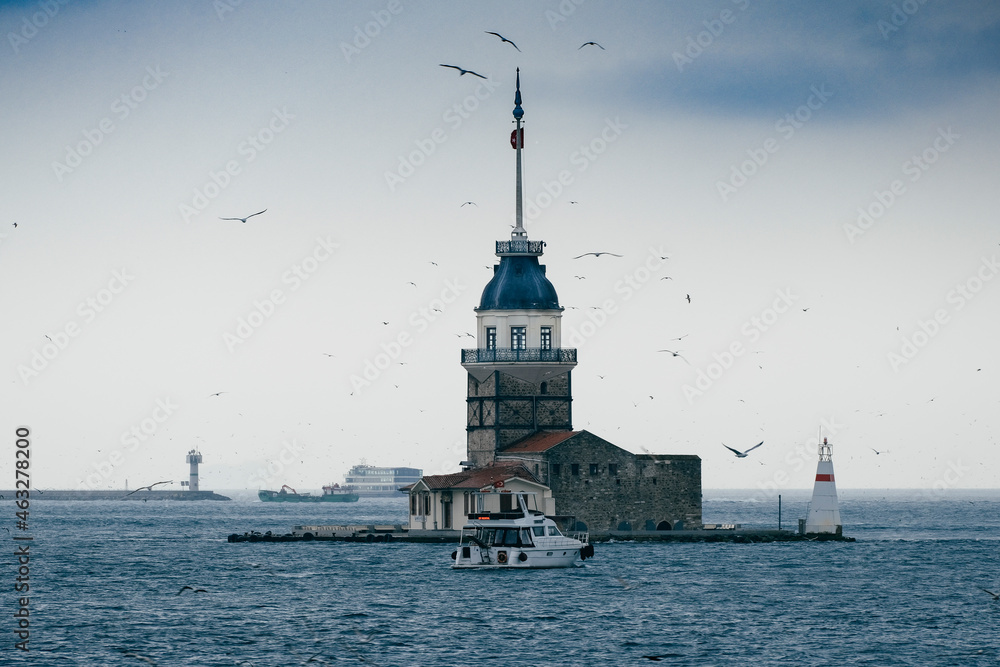 Marmara Sea and Maiden's Tower