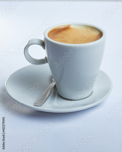 Coffe espresso white background