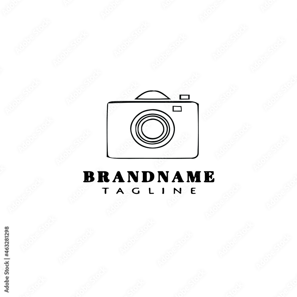 unique camera logo cartoon design template icon flat isolated vector illustration unique camera logo cartoon design template icon flat isolated vector illustration