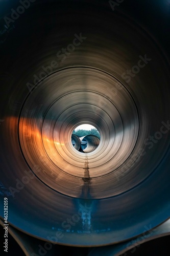 hollow large iron sewer pipes