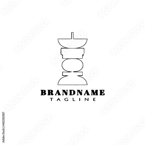 canape logo cartoon icon design template black isolated vector illustration