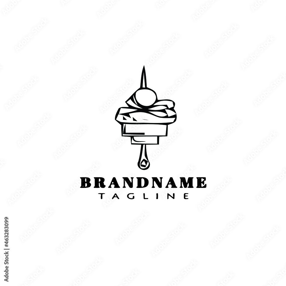 canape logo cartoon icon design template black isolated cute illustration