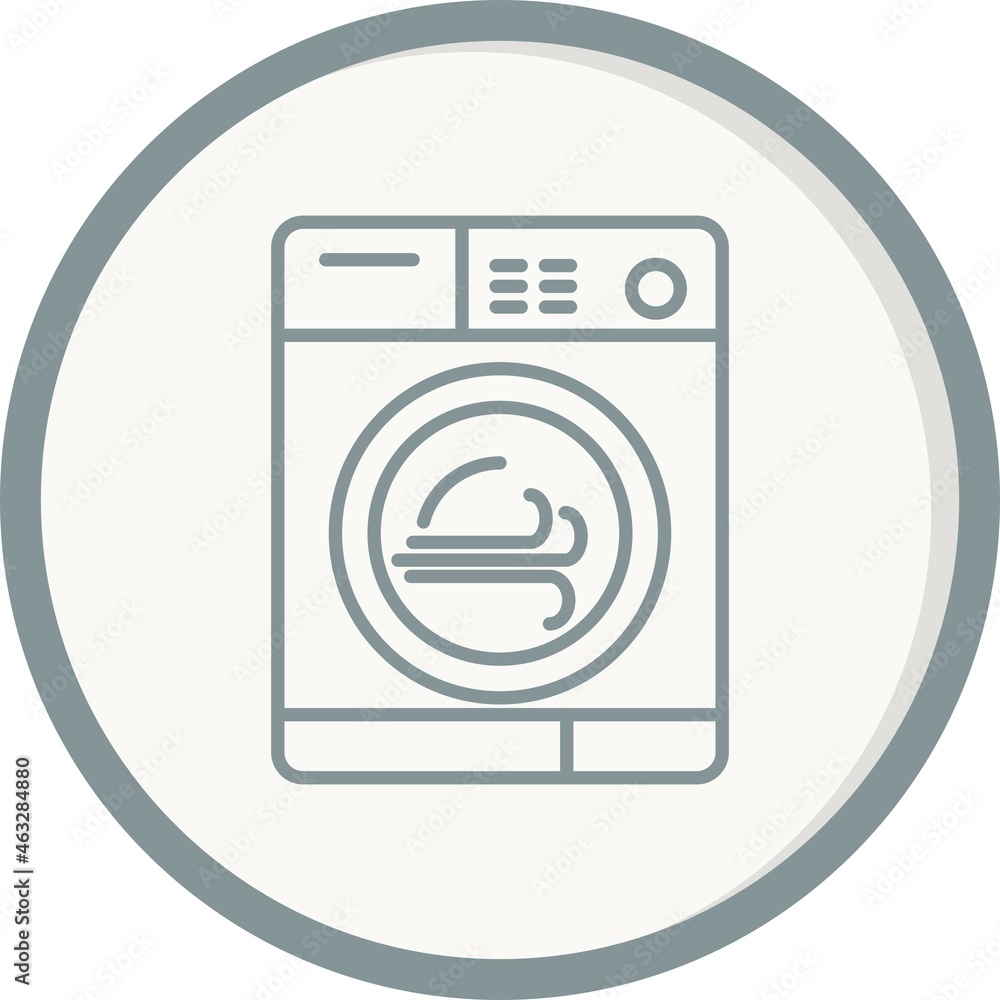 Washing machine Filled Vector Line Icon Design Washing machine Filled Vector Line Icon Design