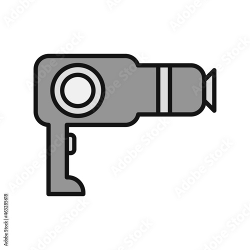 Dryer Filled Vector Line Icon Design