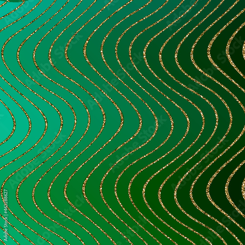 onde metalliche oro sparkle verde texture sfumatura