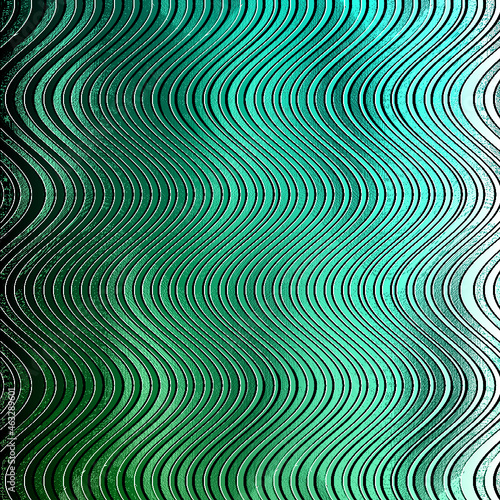 onde metalliche cromate sfumature verde