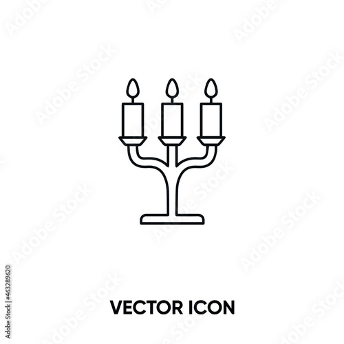 Candle vector icon. Modern, simple flat vector illustration for website or mobile app.Wax or paraffin symbol, logo illustration. Pixel perfect vector graphics	